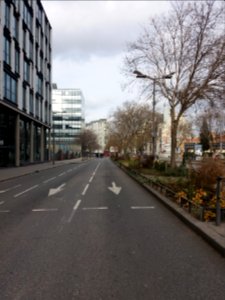 Lyon 6e - Avenue Thiers, au niveau Bellecombe regardant au nord, voie allant au sud