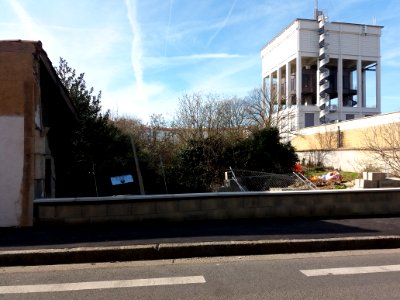 Lyon 5e - Rue Pauline-Marie Jaricot, travaux autour du réservoir d'eau potable de La Sarra (1)