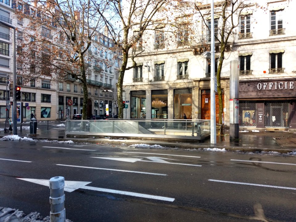 Lyon 6e - Cours Franklin Roosevelt - Angle de l'avenue Maréchal Foch vers le nord