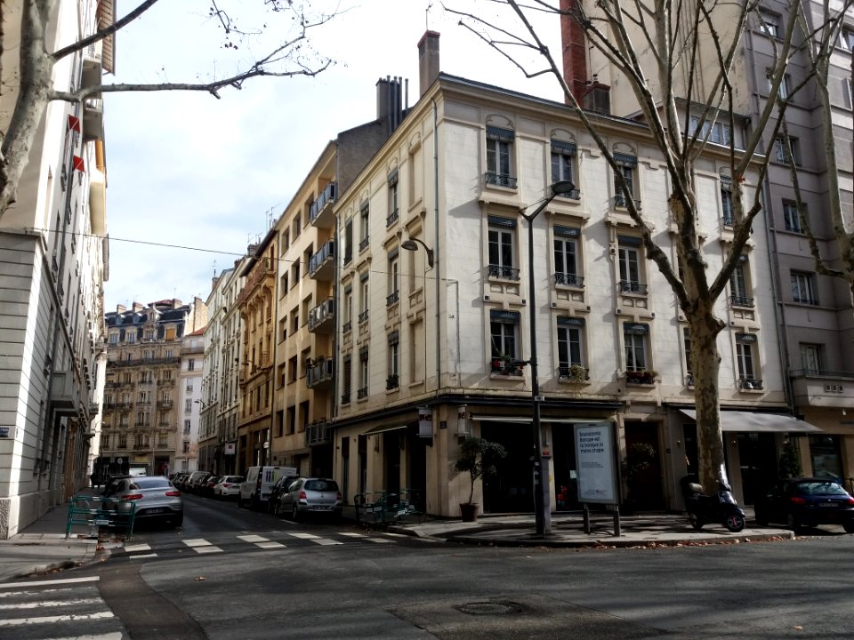 Lyon 6e - Boulevard des Brotteaux, maison Clovis et rue Cuvier