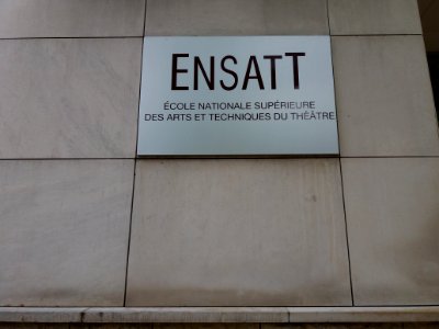 Lyon 5e - Rue Sœur Bouvier, plaque ENSATT (1)