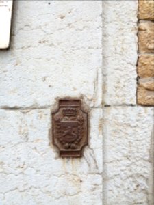 Lyon 5e - Rue Sœur Bouvier, borne de nivellement