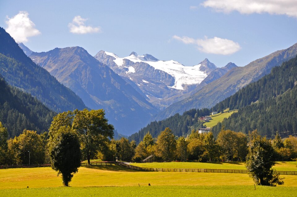 Valley mountains alpine