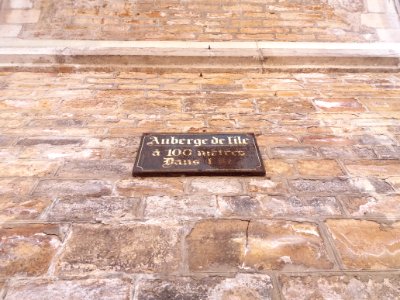 Lyon 9e - Pont de l'Île Barbe - Plaque Auberge de l'Île