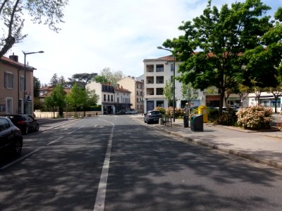 Lyon 5e - Rue Joliot-Curie - Depuis l'avenue du Point du Jour