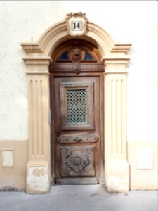 Lyon 5e - Rue du Manteau Jaune, porte au numéro 14
