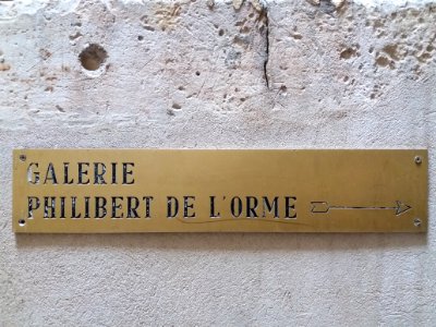Lyon 5e - Rue Juiverie - Hôtel de Bullioud - Plaque Galerie Philibert de l'Orme