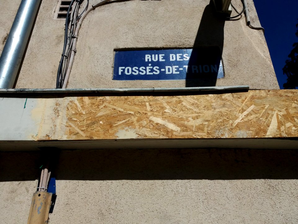 Lyon 5e - Rue des Fossés de Trion, plaque