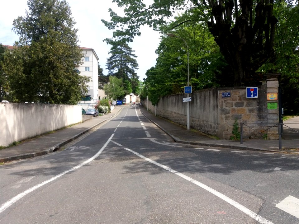 Lyon 5e - Rue Nicolas Sicard - Depuis l'avenue de Ménival