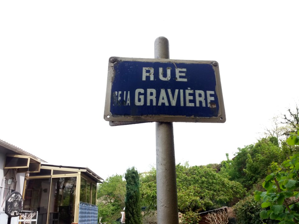 Lyon 9e - Rue de la Gravière - Plaque