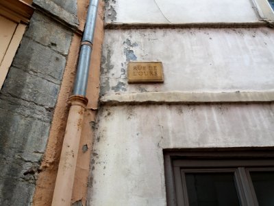 Lyon 5e - Rue Docteur Augros, plaque rue de l'Ours