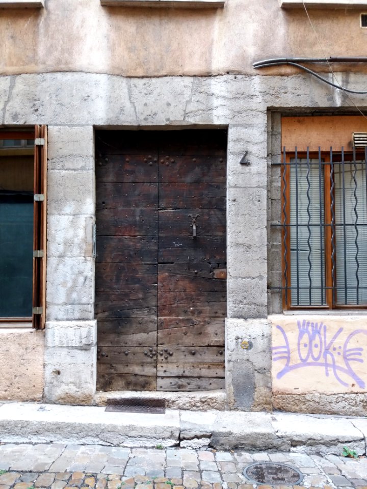 Lyon 5e - Rue Docteur Augros - Porte au numéro 4
