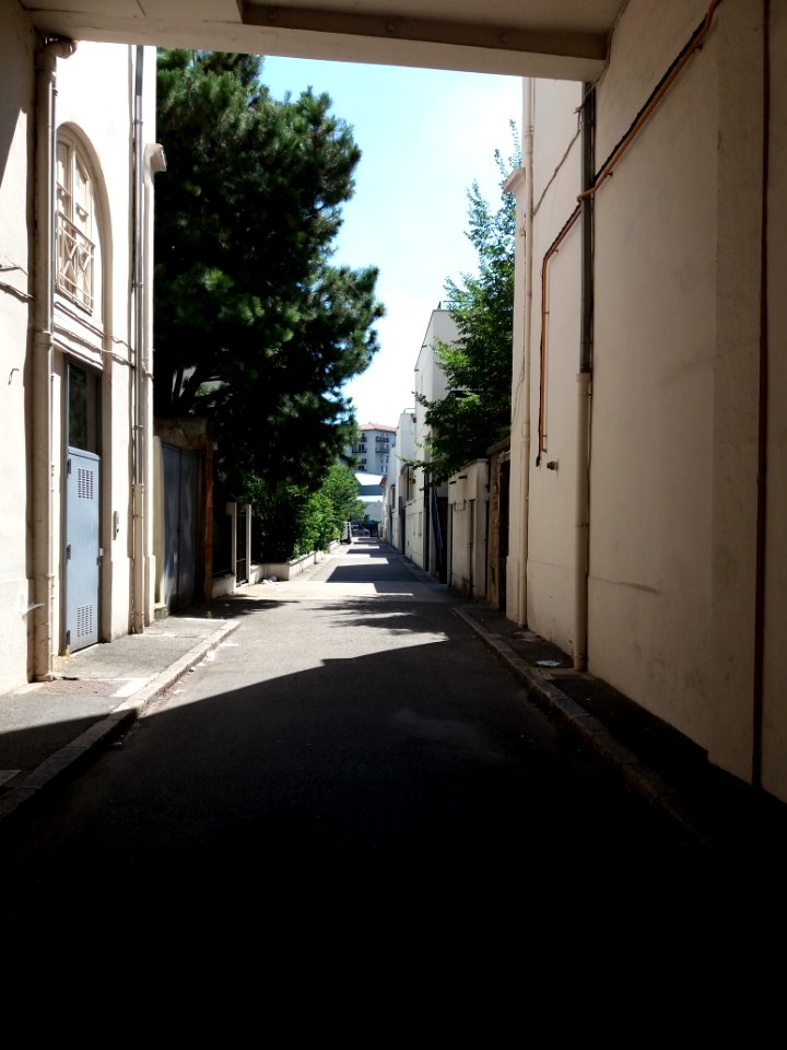 Lyon 9e - Passage Mas, depuis la rue Marietton