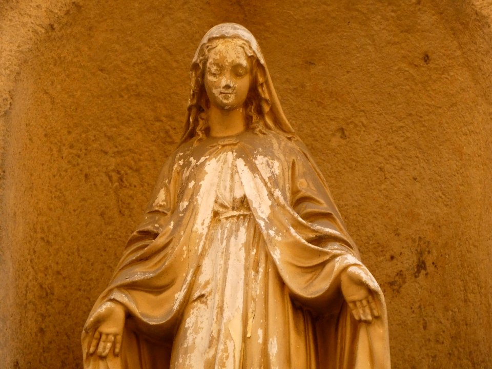 Lyon 5e - Rue Mourguet - Vierge Immaculée, au numéro 8 - Détail