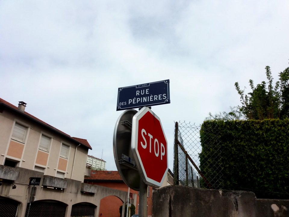 Lyon 5e - Rue des Pépinières - Plaque