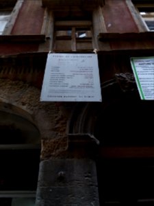 Lyon 5e - Rue des Trois Maries, permis de construire, réfection d'une cage d'escalier