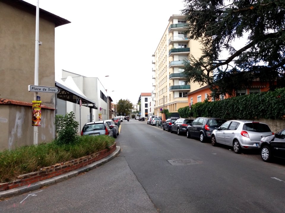 Lyon 5e - Rue Appian, depuis la rue de la Favorite
