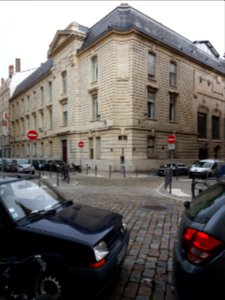 LYon 5e - Rue François Vernay - Vue sur l'arrière du palais Bondy
