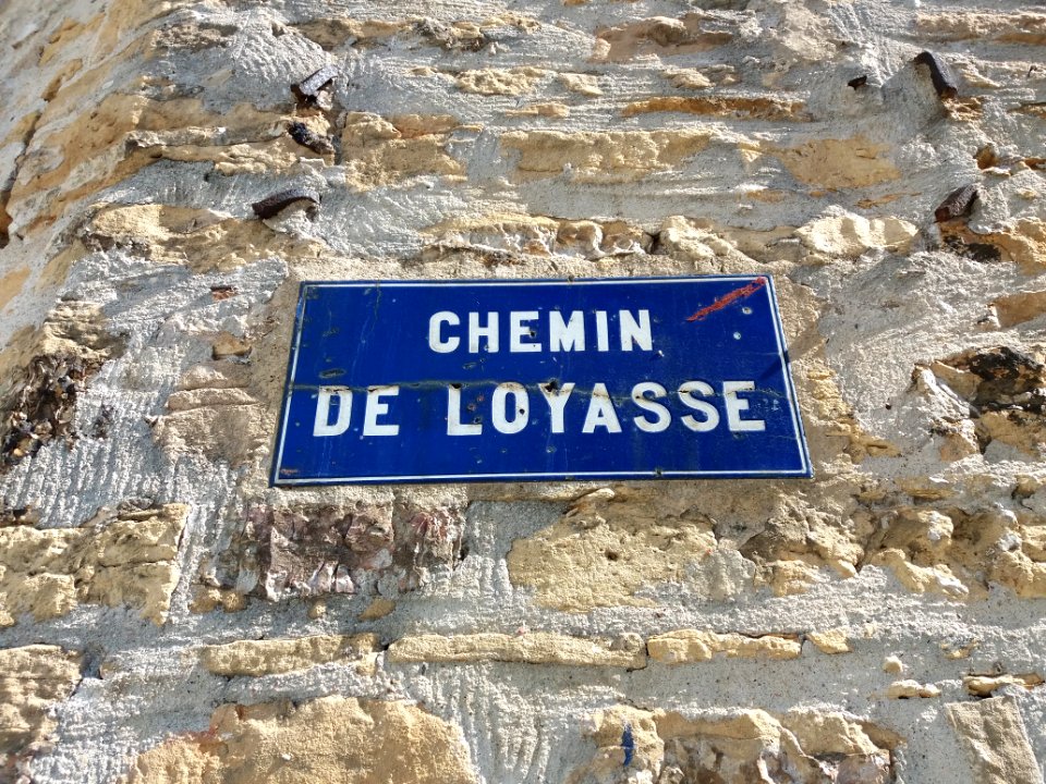 Lyon 5e - Rue Cardinal Gerlier, plaque ancien nom, chemin de Loyasse
