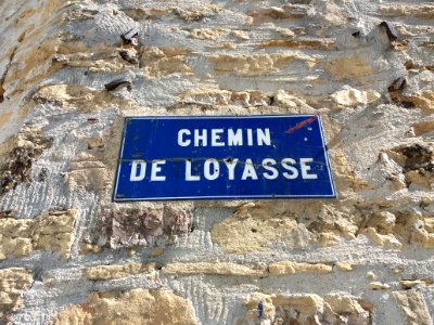 Lyon 5e - Rue Cardinal Gerlier, plaque ancien nom, chemin de Loyasse