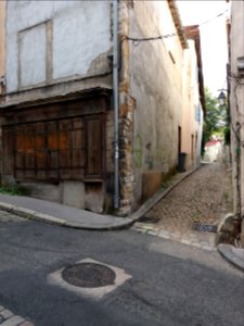 Lyon 5e - Rue des Macchabées, début de la rue Vide Bourse