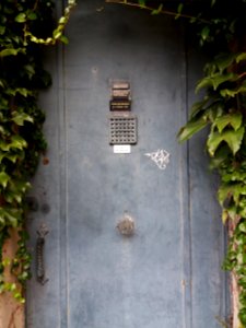 Lyon 5e - Rue des Pommières, porte en métal