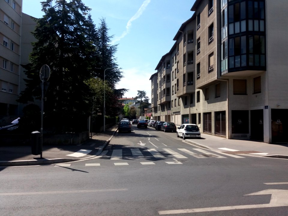 Lyon 5e - Rue des Granges - Depuis l'avenue du Point du Jour