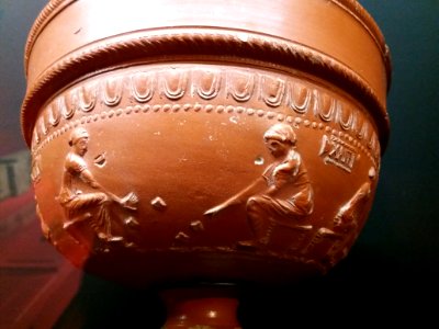 Lyon 5e - Musée Lugdunum - Ludique ! Jouer dans l'Antiquité, calice signé du potier Xanthus