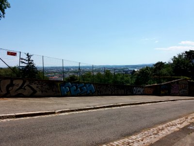 Lyon 5e - Rue des Tourelles, vue sur Lyon