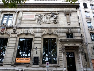 Lyon 5e - Quai de Bondy - Façade du palais Bondy, partie droite