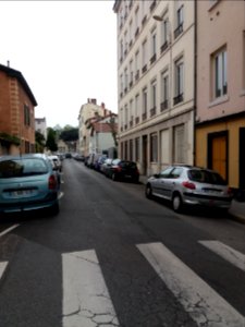 Lyon 5e - Rue des Quatre Colonnes - Depuis l'avenue Barthélémy Buyer