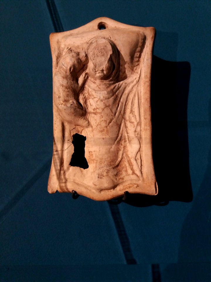 Lyon 5e - Musée Lugdunum - Ludique ! Jouer dans l'Antiquité, bébé au berceau avec un chien (rue Grobon)