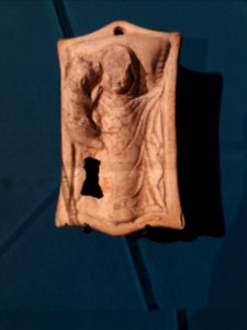 Lyon 5e - Musée Lugdunum - Ludique ! Jouer dans l'Antiquité, bébé au berceau avec un chien (rue Grobon)