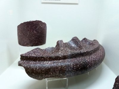 Lyon 5e - Musée Lugdunum, porphyre rouge d'Égypte