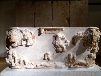 Lyon 5e - Musée Lugdunum - Mausolée des Acceptii -Sarcophage dionysiaque (3)