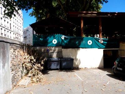 Lyon 7e - Grande Rue de la Guillotière - Restaurant Octopus - Vue sur la terrasse surélevée