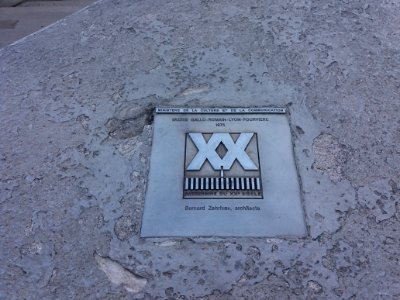 Lyon 5e - Musée Gallo-Romain-Lyon-Fourvière - Plaque Patrimoine du XXe siècle