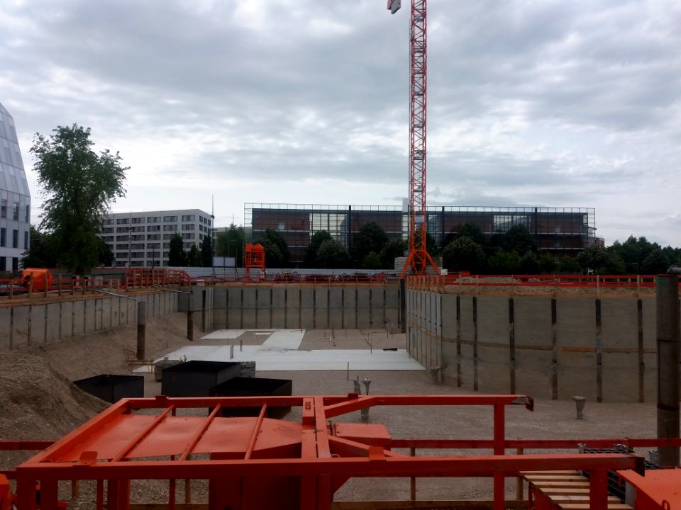 Lyon 7e - Passage du Vercors, chantier de construction du nouveau siège du CIRC