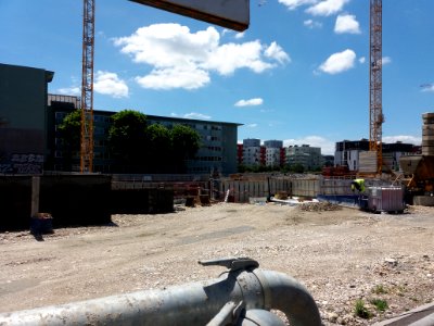 Lyon 7e - Place Antoinette Fouque, avancée des travaux (juin 2019)