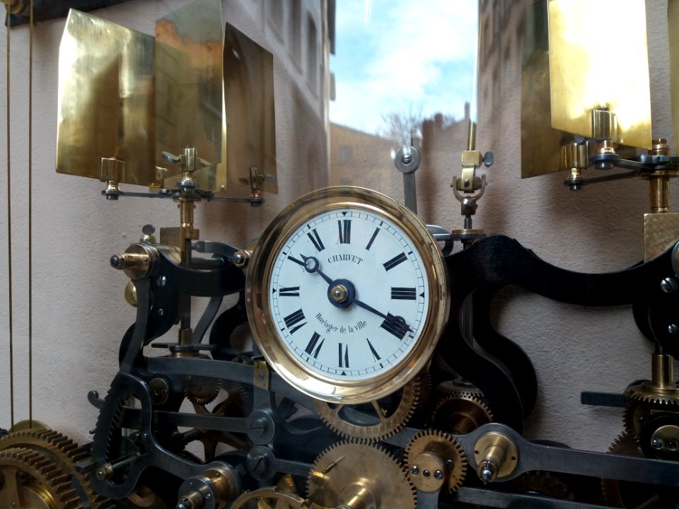 Lyon 5e - Place du Petit Collège - Horloge Charvet - Petit cadran