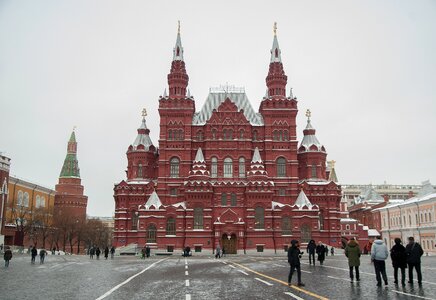 Red square kremlin historical museum photo