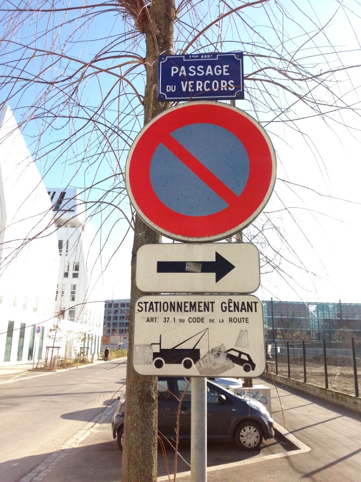 Lyon 7e - Passage du Vercors, plaque