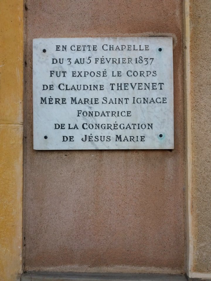 Lyon 5e - Plaque 1837 Claudine Thévenet