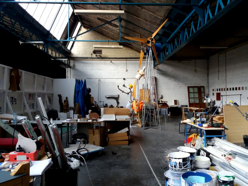 Lyon 7e - Halles du Faubourg, atelier de sculpture