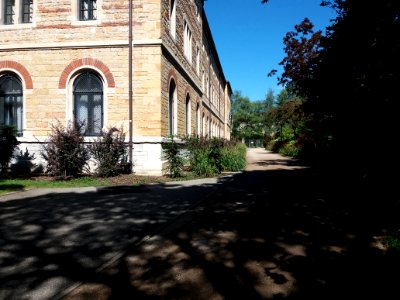Lyon 5e - Parc de la Visitation, ancien couvent des Visitandines le long de l'allée Lucius Munatius Plancus