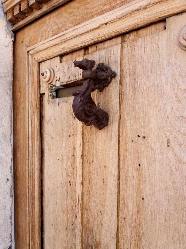 Lyon 5e - Place Saint Alexandre, porte au numéro 5, heurtoir
