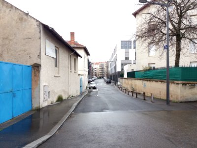 Lyon 7e - Passage Faugier, depuis la rue Pierre Semard