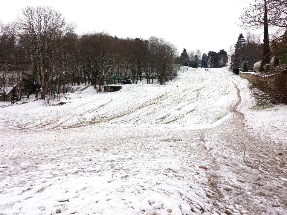 Lyon 5e - Piste de la Sarra - Sous la neige