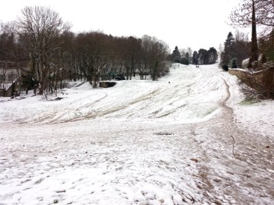 Lyon 5e - Piste de la Sarra - Sous la neige