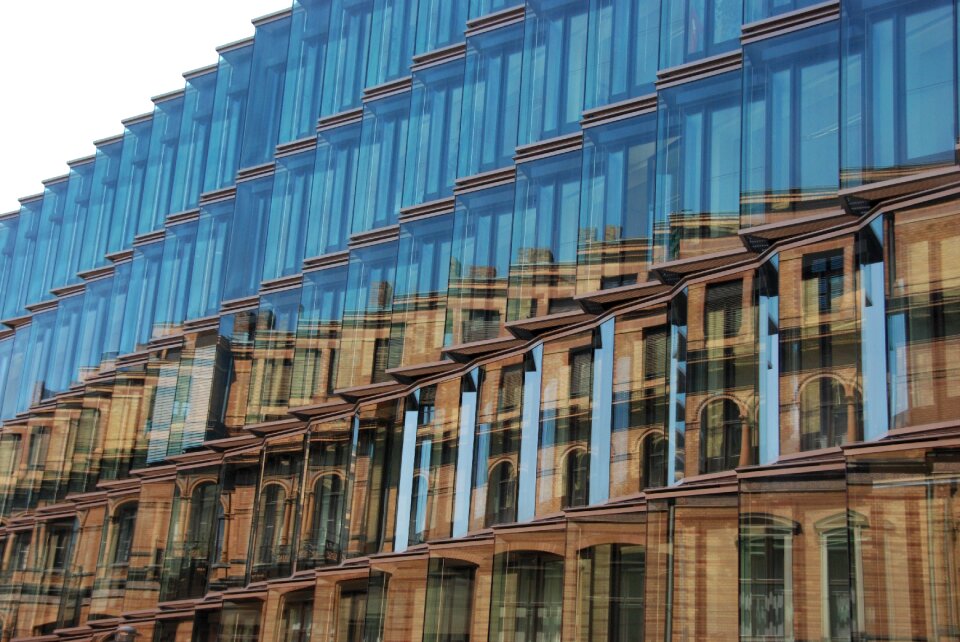 Architecture glass reflection